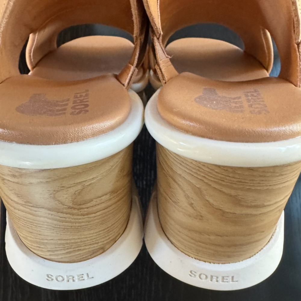Sorel Women's Joanie III Slingback Sandals Honest Beige, White - Picture 9 of 16
